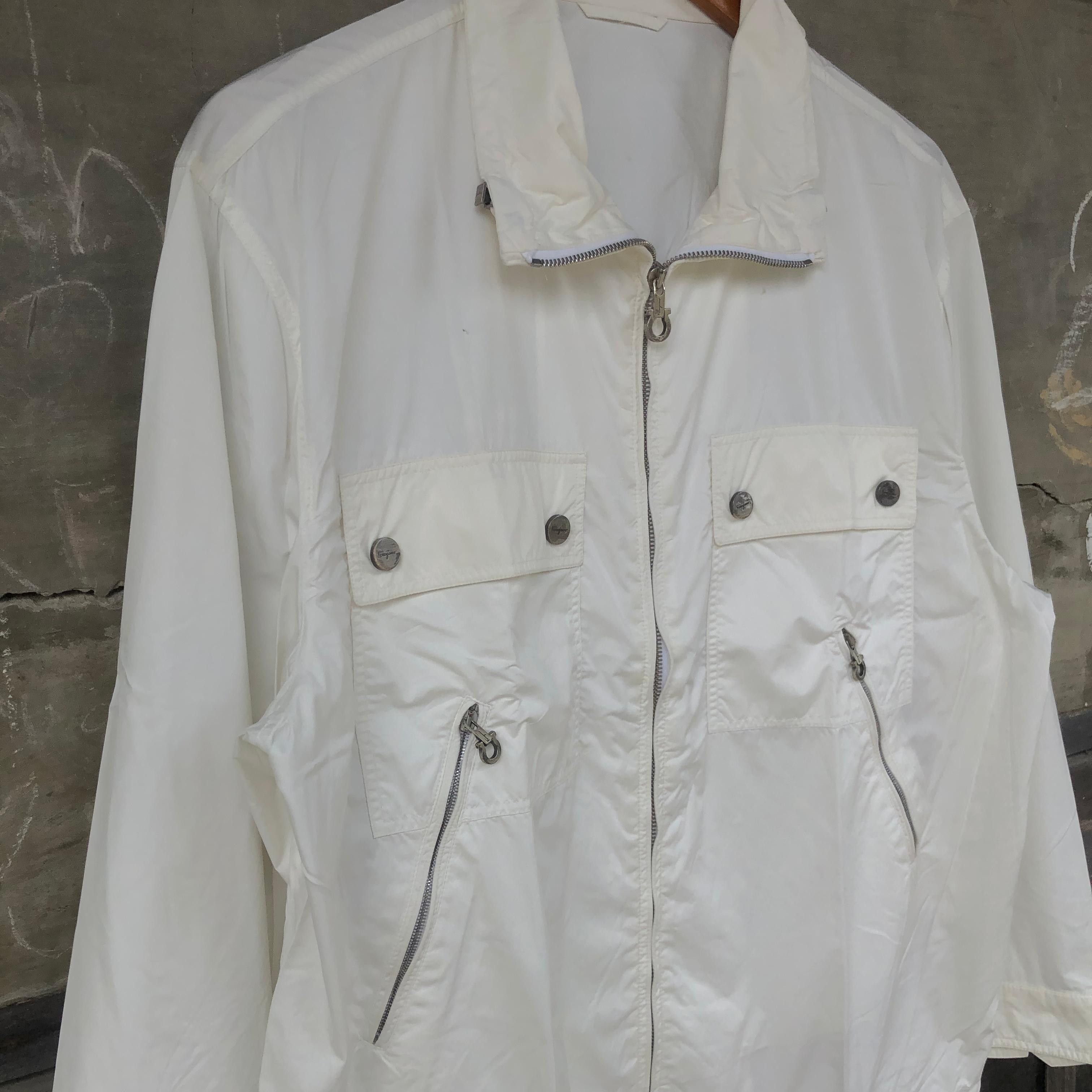 Salvatore Ferragamo Salvatore Ferragamo Multipocket White Jacket Size US L / EU 52-54 / 3 - 2 Thumbnail