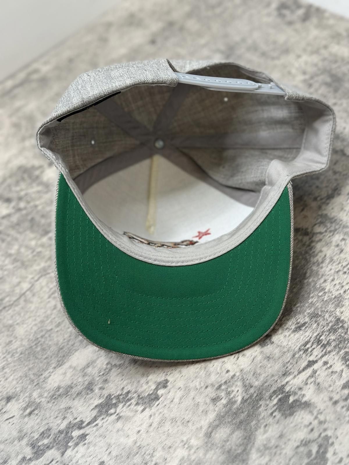Designer California Republic Snapback Cap - Gray & Green Size ONE SIZE - 3 Thumbnail