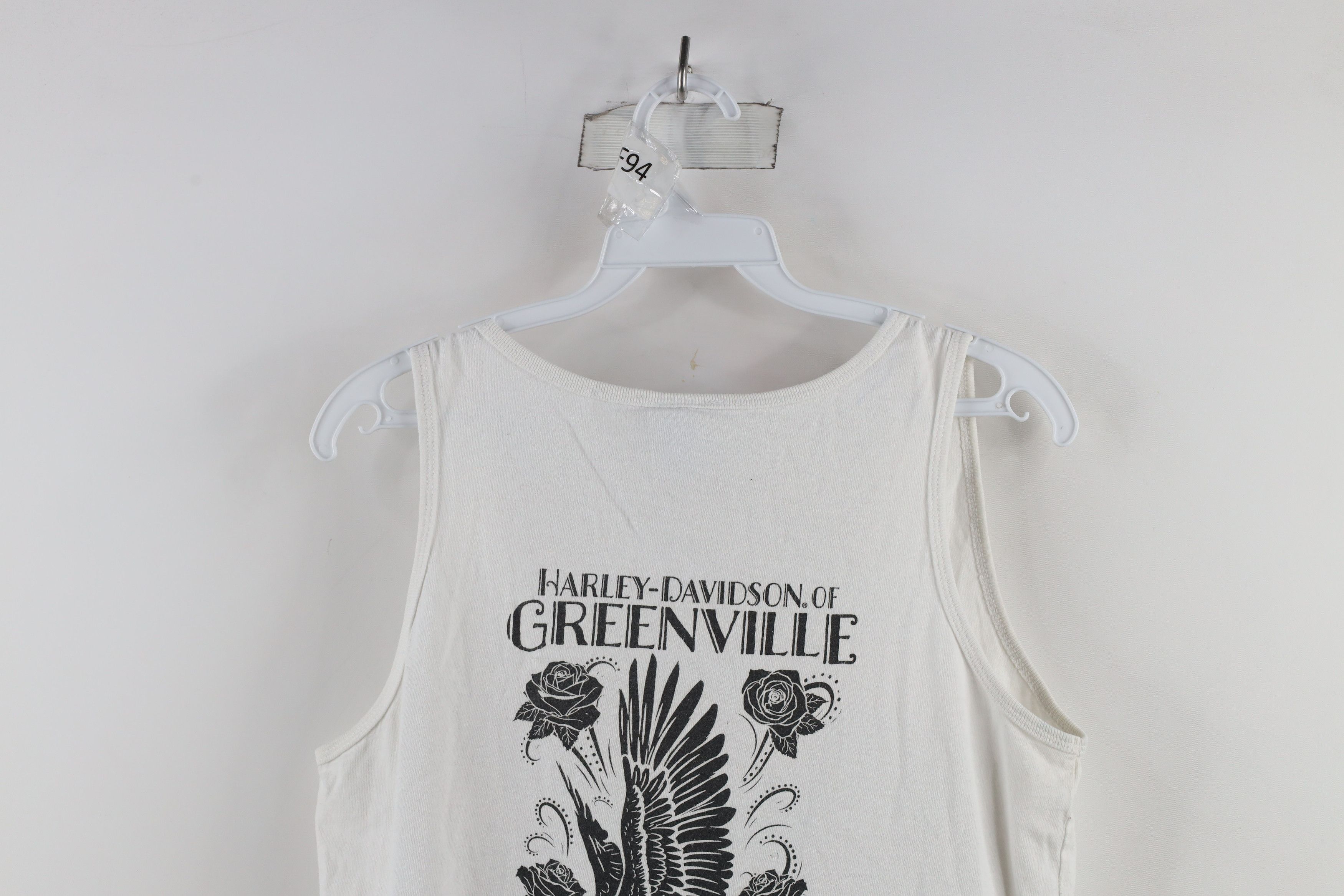 Harley Davidson × Vintage Y2K Harley Davidson Eagle Rose Flower Tank Top T-Shirt Size L / US 10 / IT 46 - 11 Thumbnail
