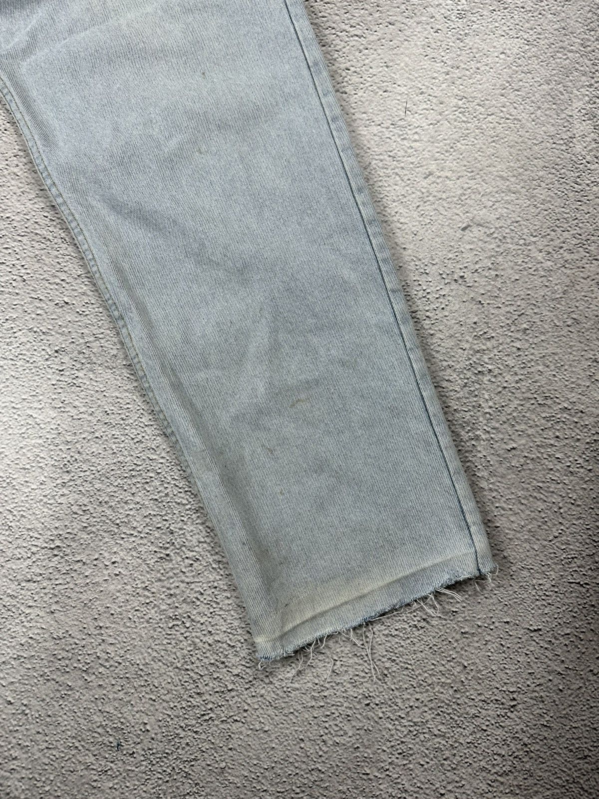 Lee Vintage Lee Riders Washed Denim Blue Jeans Baggy Flared Y2K Size US 35 - 8 Thumbnail