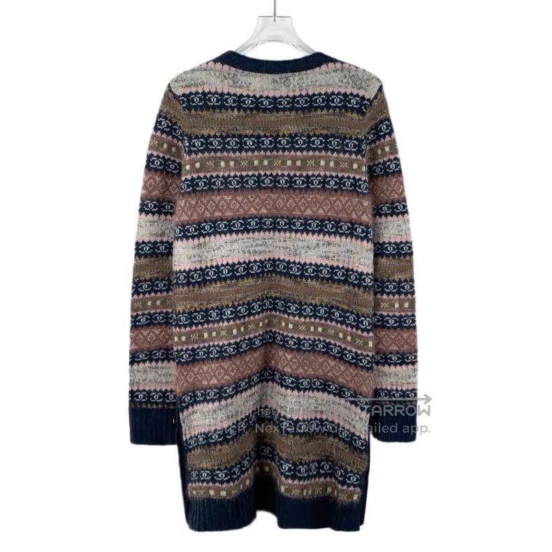 Chanel Chanel Roman series colour-blocked striped logo inlaid cas Size S / US 4 / IT 40 - 2 Thumbnail