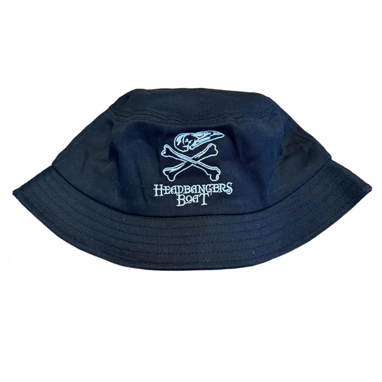 Other Headbangers Boat Black Bucket Hat with Skull and Crossbones Size ONE SIZE - 2 Thumbnail