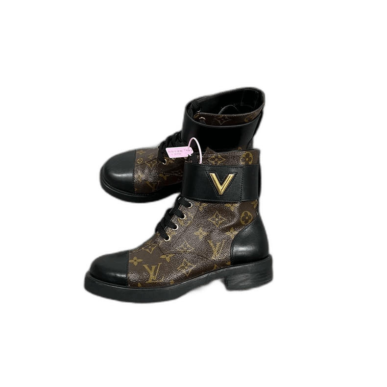Louis Vuitton Louis Vuitton LV Twist Lace-Up Martin Boots Size US 8 / IT 38 - 1 Thumbnail