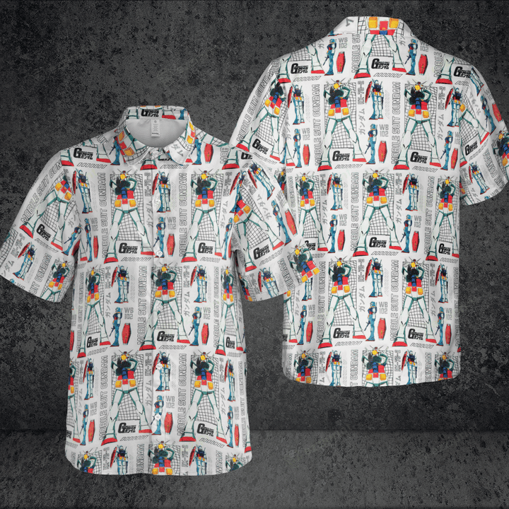 Designer × The Unbranded Brand Mobile Suit Gundam Pattern Button Down Shirt Size US M / EU 48-50 / 2 - 3 Thumbnail