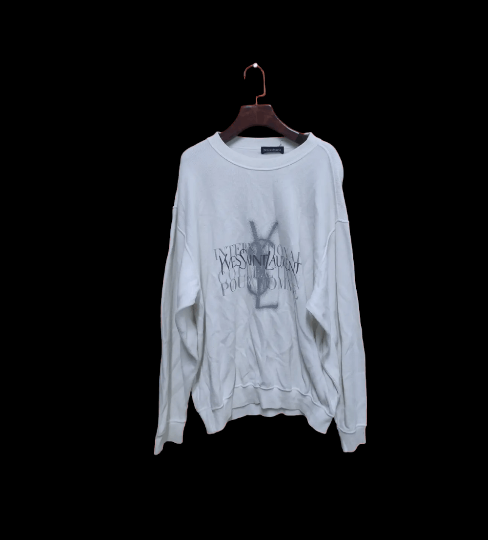 Yves Saint Laurent YSL POUR HOMME INTERNATIONAL COLLECTION VINTAGE CREWNECK Size US XL / EU 56 / 4 - 1 Thumbnail
