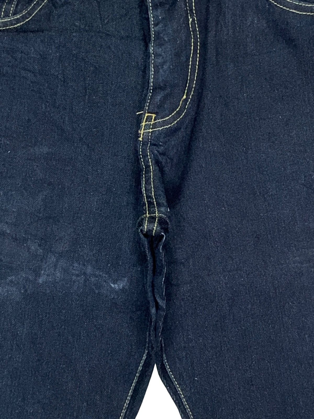 JNCO × Japanese Brand Vintage Back Number Selvedge Raw Denim Loose Jean Shorts Size US 32 / EU 48 - 8 Thumbnail