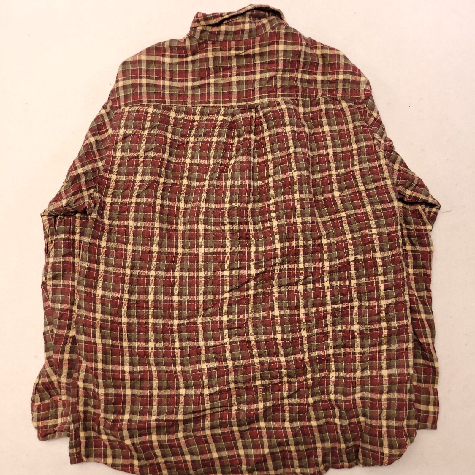 Saddlebred Saddlebred Madras Flannel Shirt Mens Size Large L Red White Size US L / EU 52-54 / 3 - 10 Thumbnail
