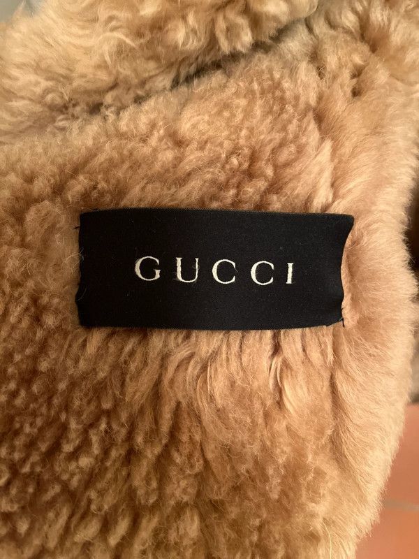 Gucci × Tom Ford LAMB FUR SHEARLING SUEDE LEATHER COAT BY TOM FORD Size US L / EU 52-54 / 3 - 6 Thumbnail