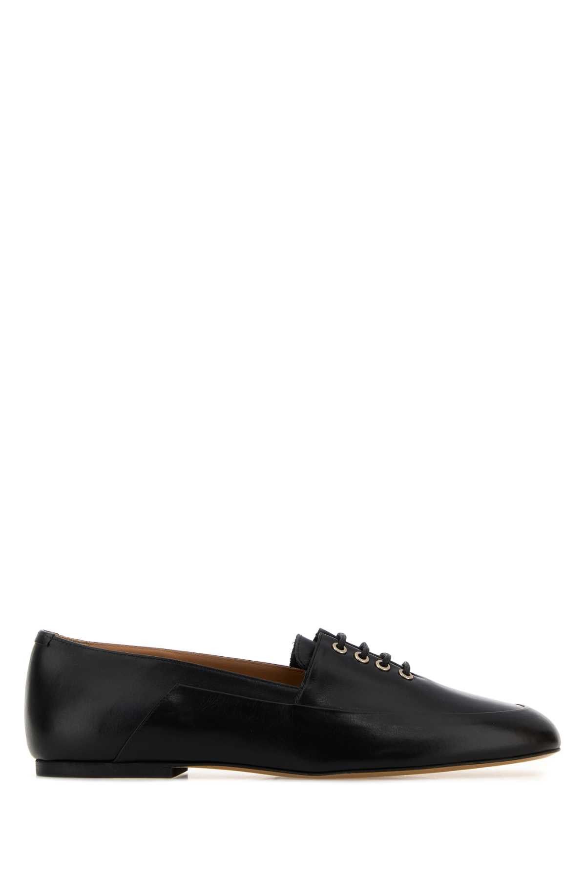 Jil Sander Black Leather Loafers Size US 8 / IT 38 - 1 Thumbnail