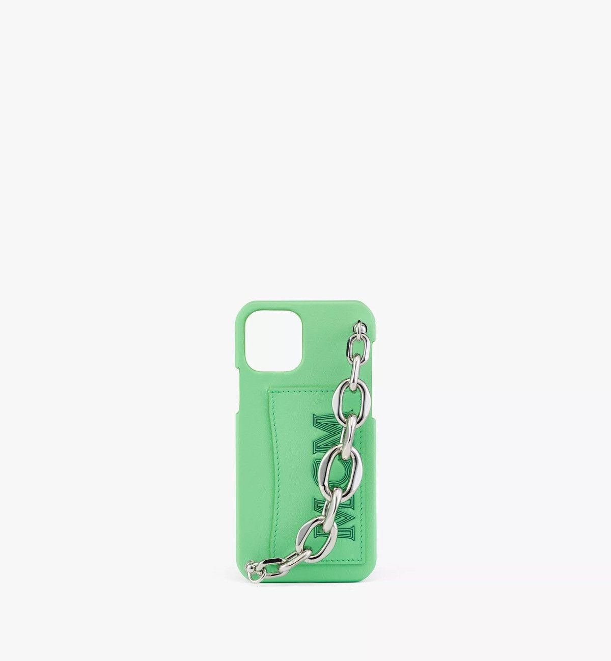 MCM Mcm IPhone Green Case Silver Chain Size ONE SIZE - 4 Thumbnail