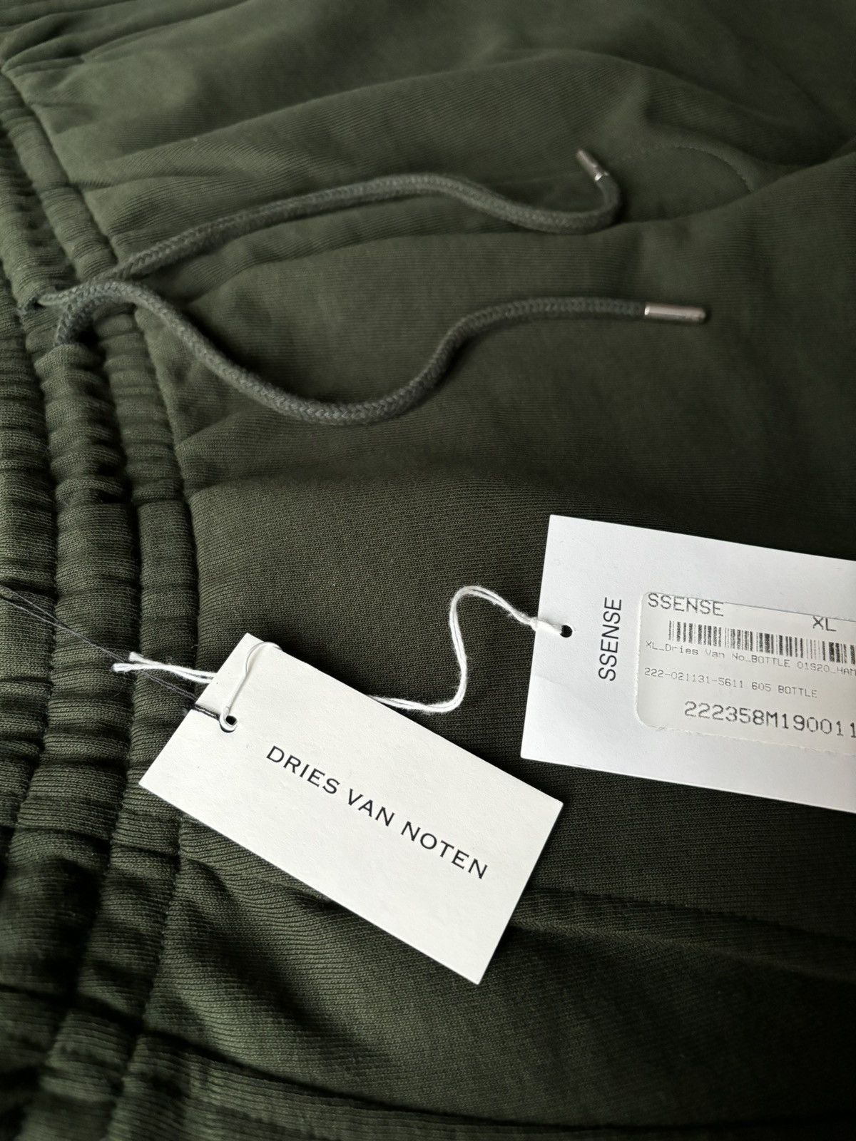 Dries Van Noten × Maison Margiela × Rick Owens Dries Van Noten Green Hamer Lounge Pants Size US 33 - 3 Thumbnail