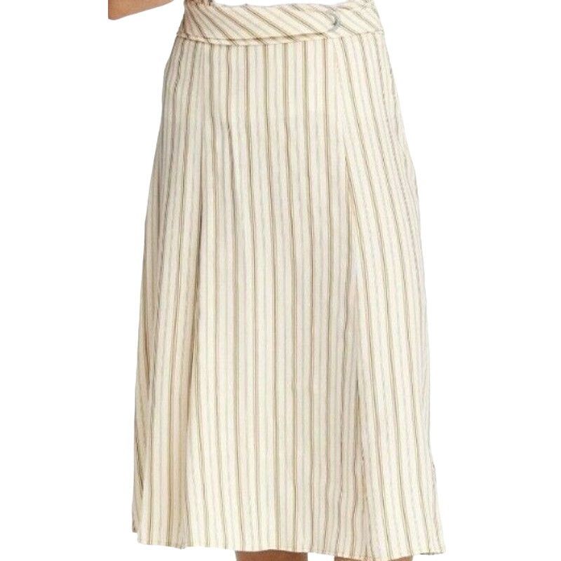 Rag & Bone Rag & Bone Felix Stripe Silk Skirt Yellow size 12 Size 34" / US 12 / IT 48 - 2 Thumbnail