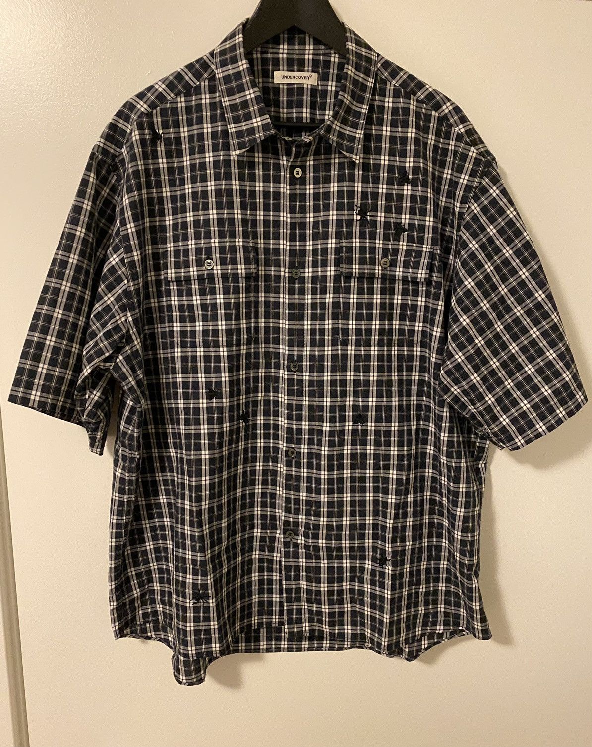 Undercover Undercover Navy Check Shirt Sz5 Size US XXL / EU 58 / 5 - 1 Thumbnail