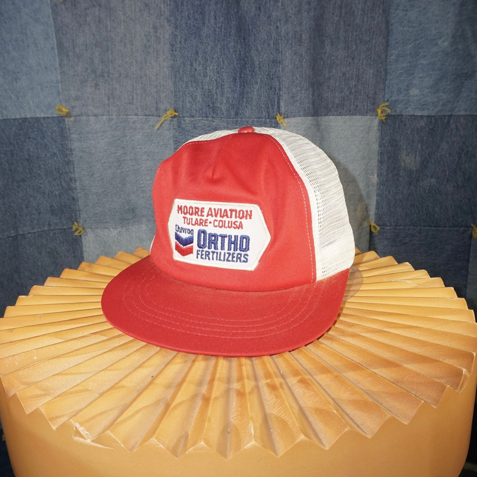 Vintage OSFA - Vintage Y2K MOORE aviation chevron patch trucker hat Size ONE SIZE - 2 Thumbnail