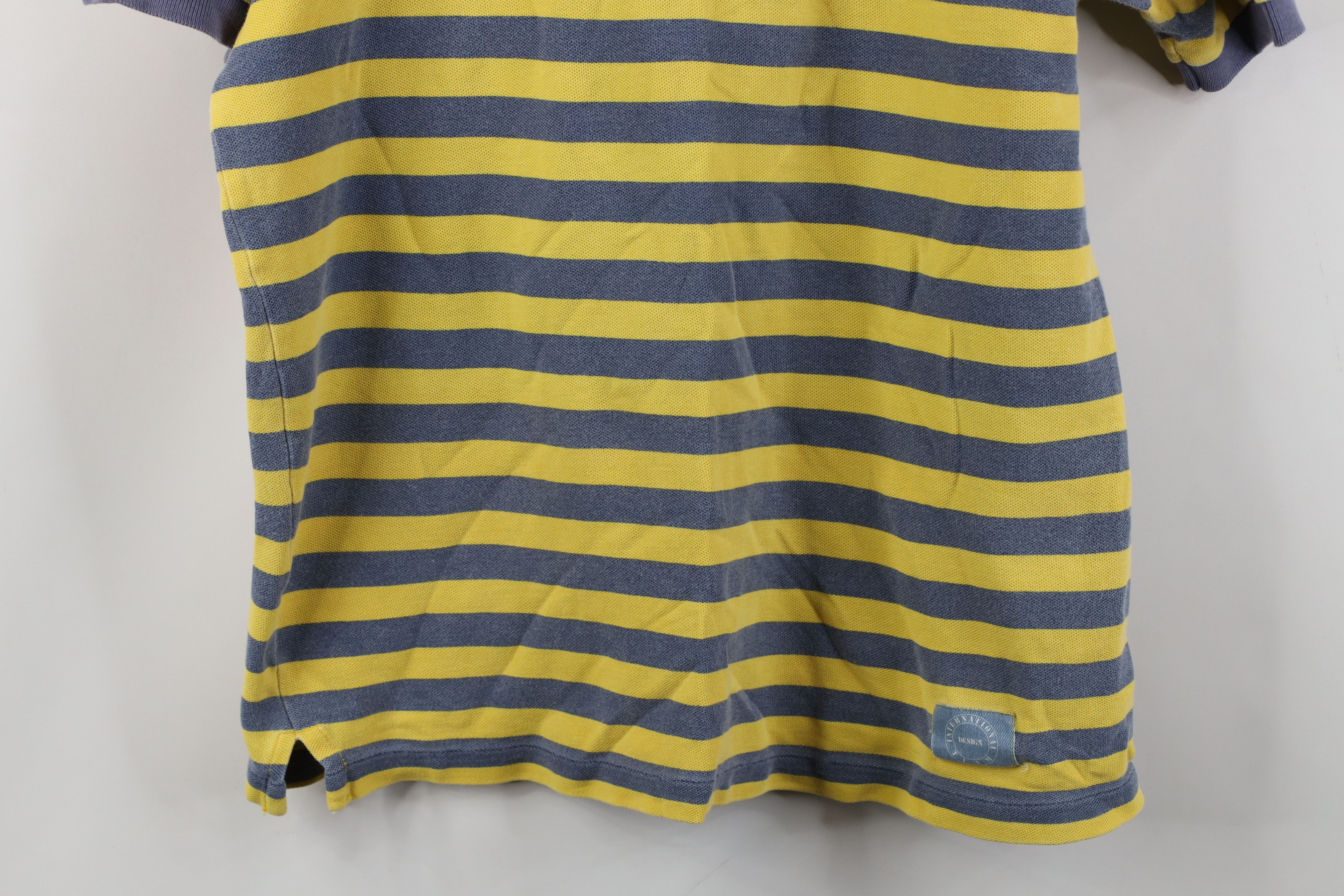 Vintage Vintage 90s Streetwear Weathered Stonewash Striped Golf Polo Size US M / EU 48-50 / 2 - 3 Thumbnail