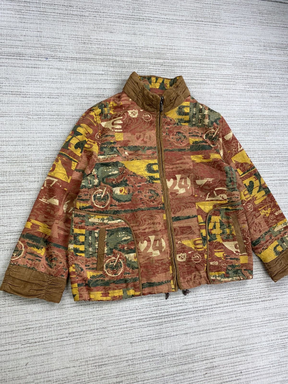 Japanese Brand Vintage QICAIBING Japan Art Kapital Style Full Print Jacket Size US M / EU 48-50 / 2 - 3 Thumbnail