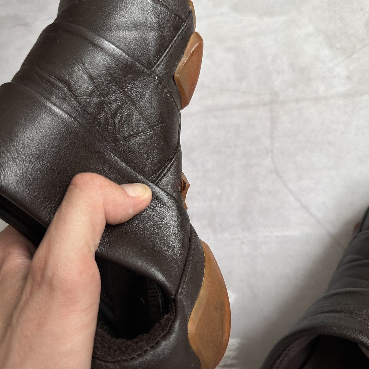 Japanese Brand × Puma × Vintage RARE Puma Satori Vintage Leather Sneakers Y3 Mostro Vibe Size US 8.5 / EU 41-42 - 23 Thumbnail