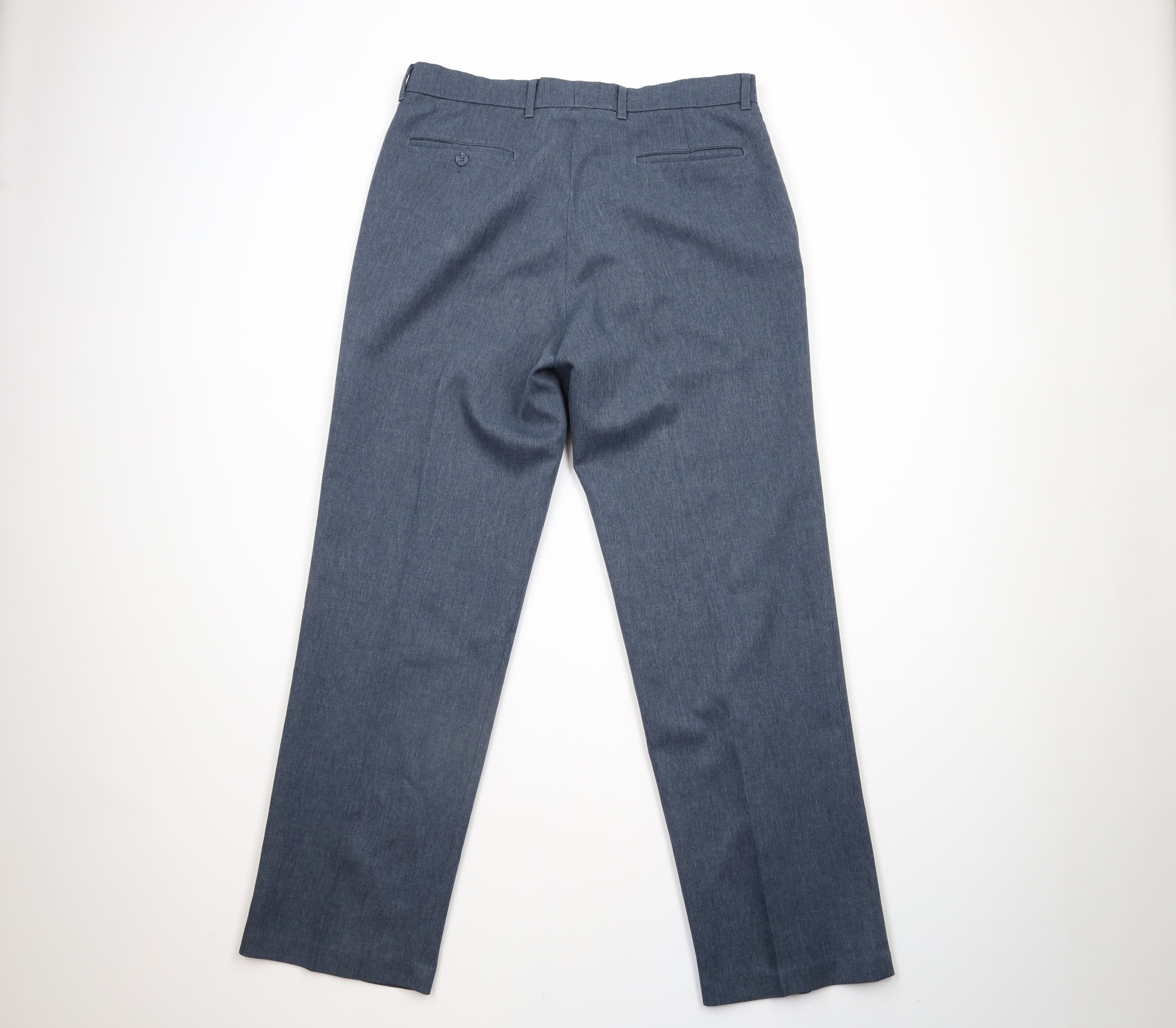 Levi's × Vintage Vintage 90s Levis Knit Wide Leg Flared Chino Pants Blue USA Size US 36 / EU 52 - 10 Thumbnail
