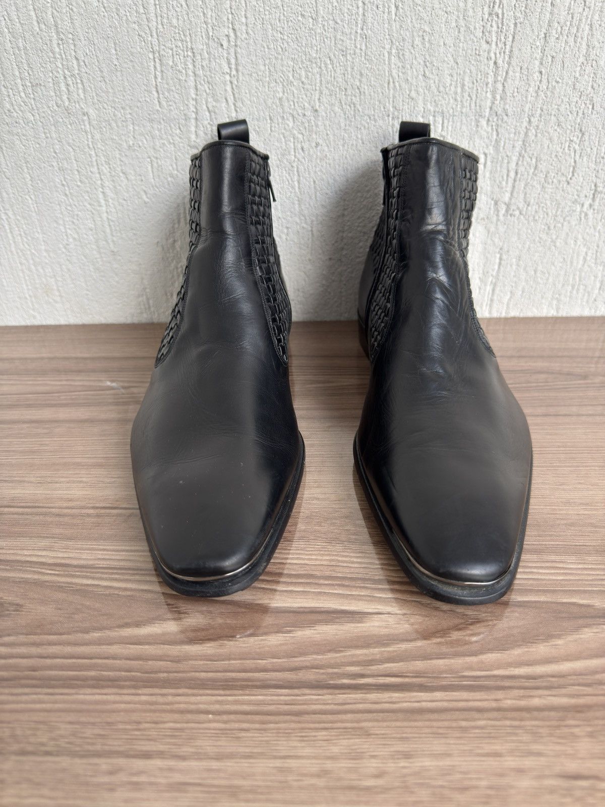 Versace Versace⚫️🔥Chelsea boots alternative of wyatt by saint laurent Size US 8.5 / EU 41-42 - 3 Thumbnail