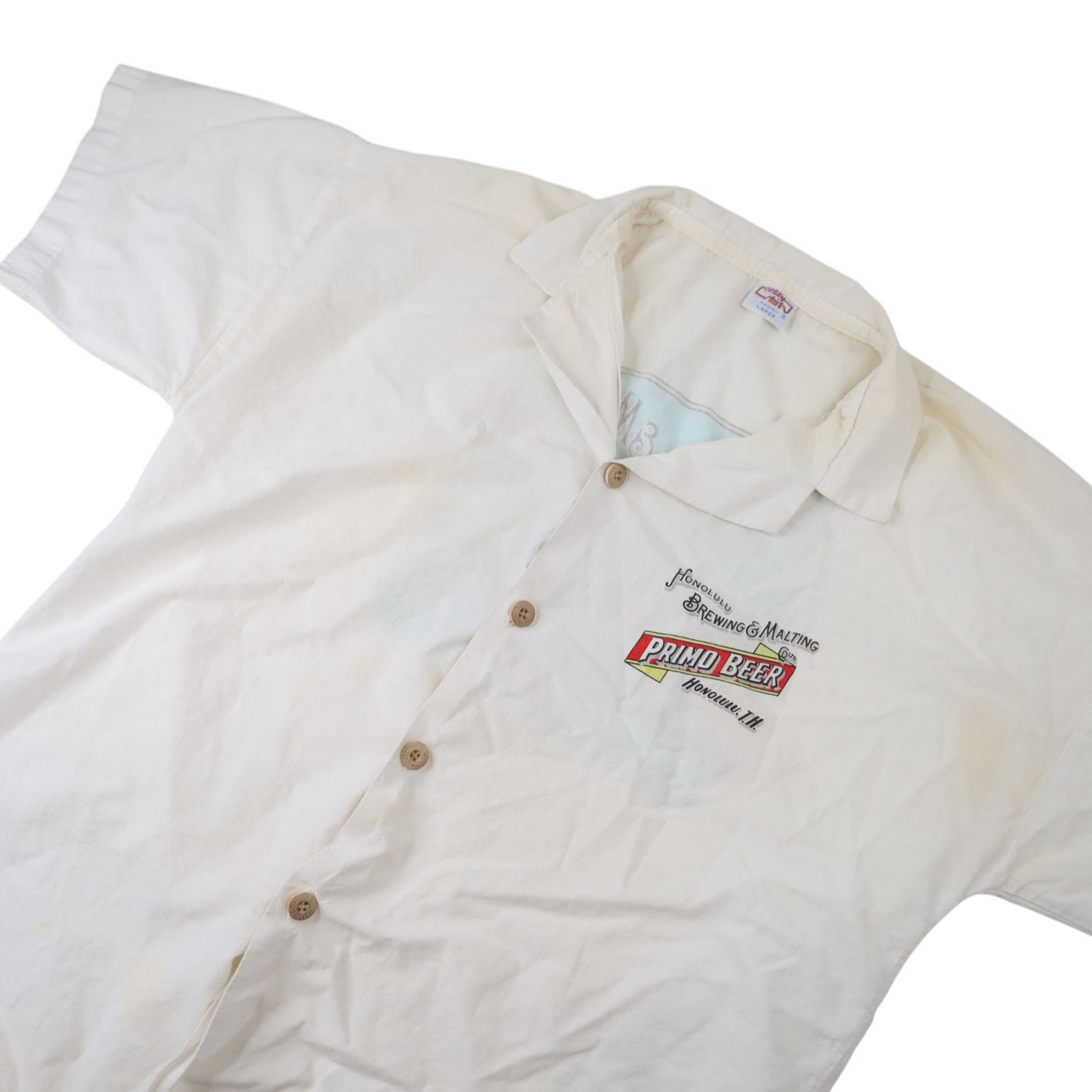Vintage Vintage Primo Beer Hawaiian Button Up Shirt Size US L / EU 52-54 / 3 - 3 Thumbnail