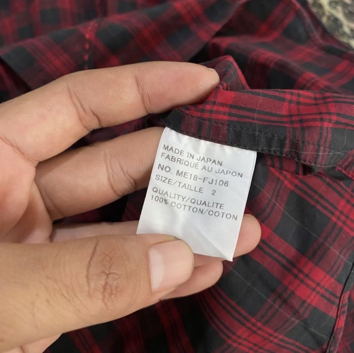 Issey Miyake 🇯🇵 Issey Miyake Men Flanel Plaid Embroidery Shirt Designer Size US L / EU 52-54 / 3 - 5 Thumbnail