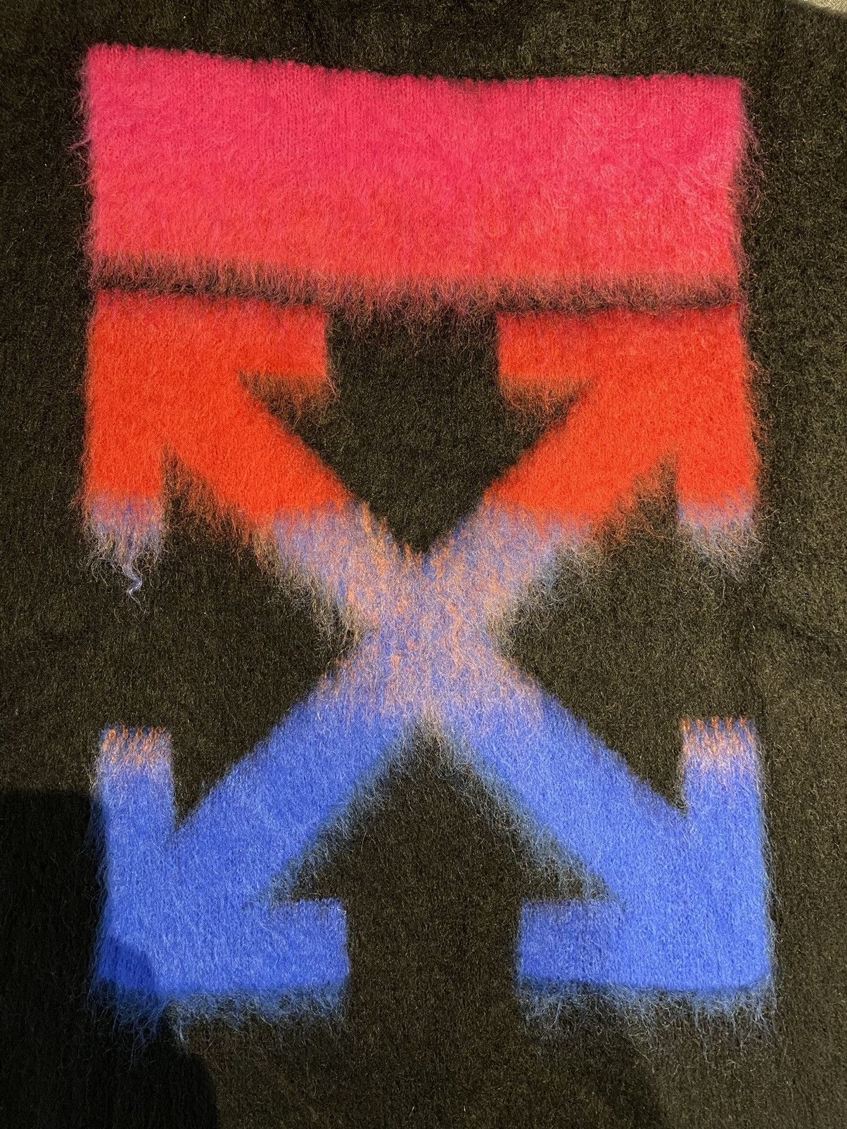 Off-White Black Mohair Diag Sweater (Off-White) Size US S / EU 44-46 / 1 - 3 Thumbnail