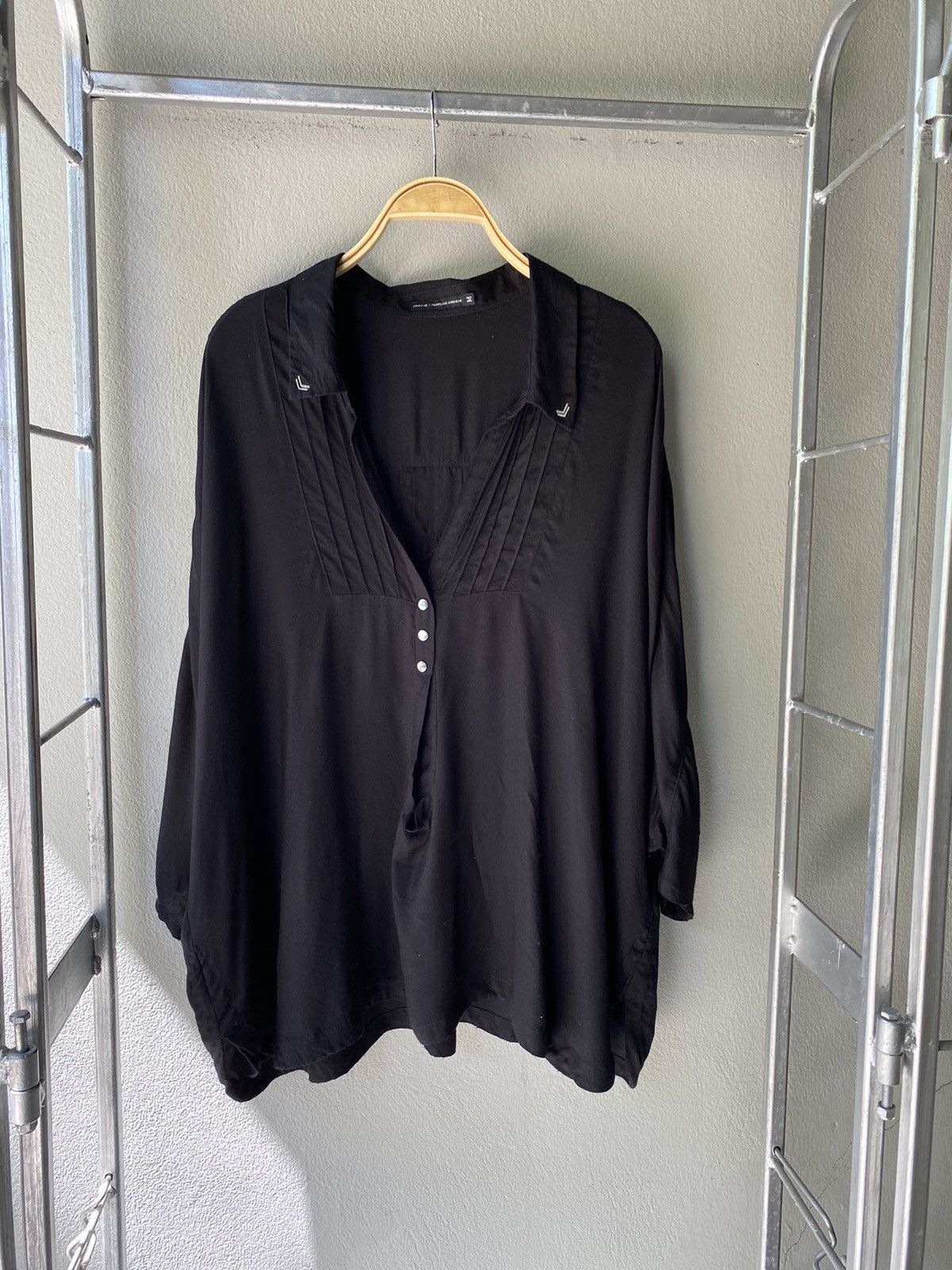 Marithe + Francois Girbaud MARITHE+ FRANÇOIS GIRBAUD Black Blouse Size M / US 6-8 / IT 42-44 - 20 Thumbnail