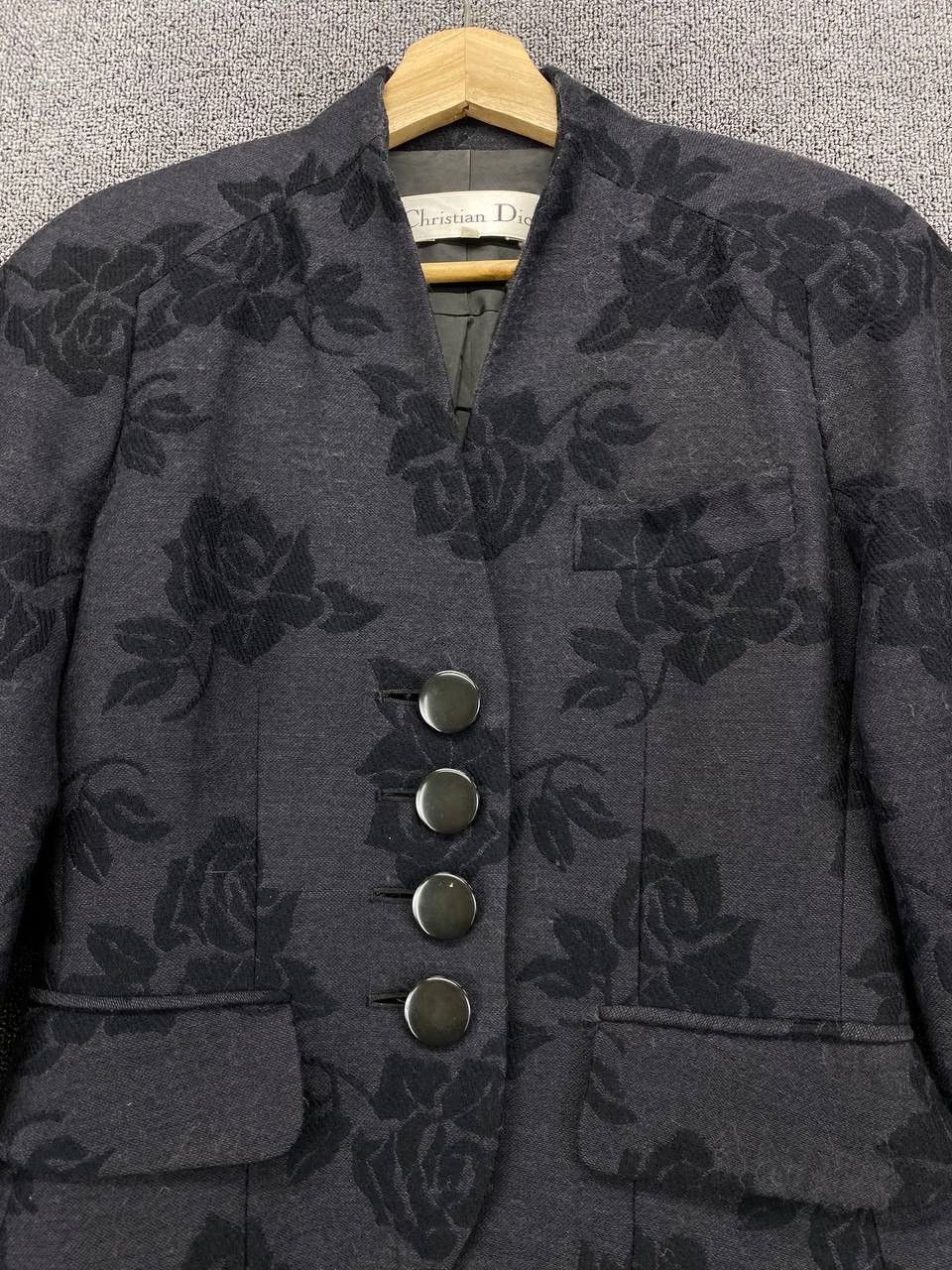 Christian Dior Monsieur Vintage Christian Dior Rare Design Wool Cardigan Jacket Size S / US 4 / IT 40 - 5 Thumbnail