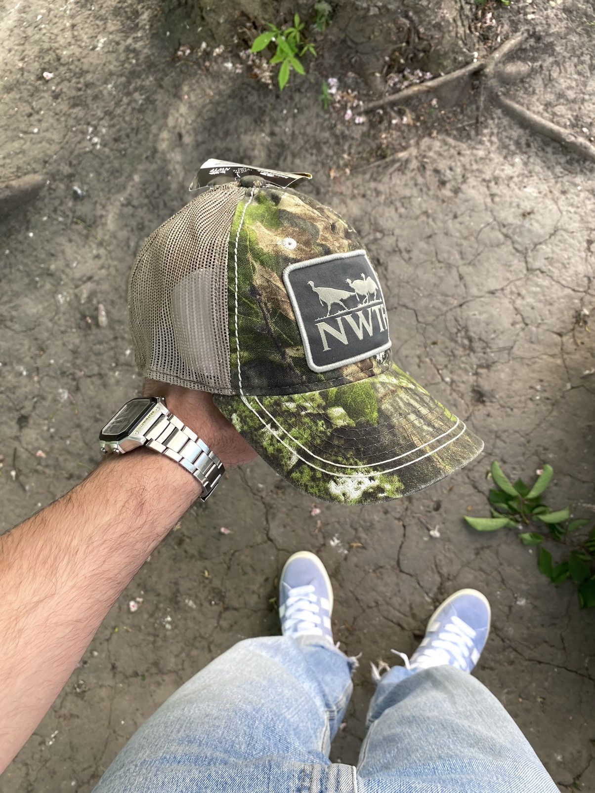 NASCAR × Realtree NASCAR Realtree Distressed NFTW Racing Hat Cap Size ONE SIZE - 1 Thumbnail