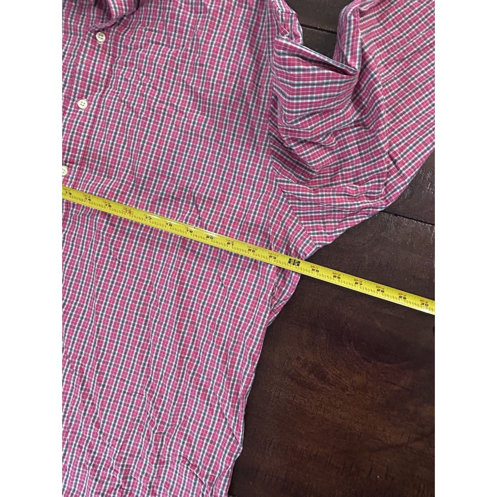 Polo Ralph Lauren mens polo ralph lauren button shirt 18 34/35 Pink Blue Plaid Size US XL / EU 56 / 4 - 4 Thumbnail