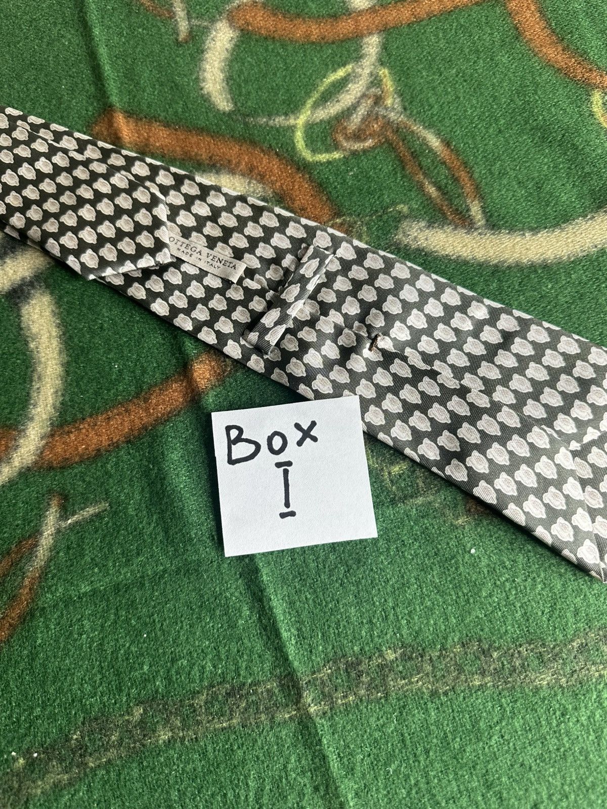 Bottega Veneta Bottega Veneta Silk Tie Pattern Luxury Men's Necktie Size ONE SIZE - 7 Thumbnail