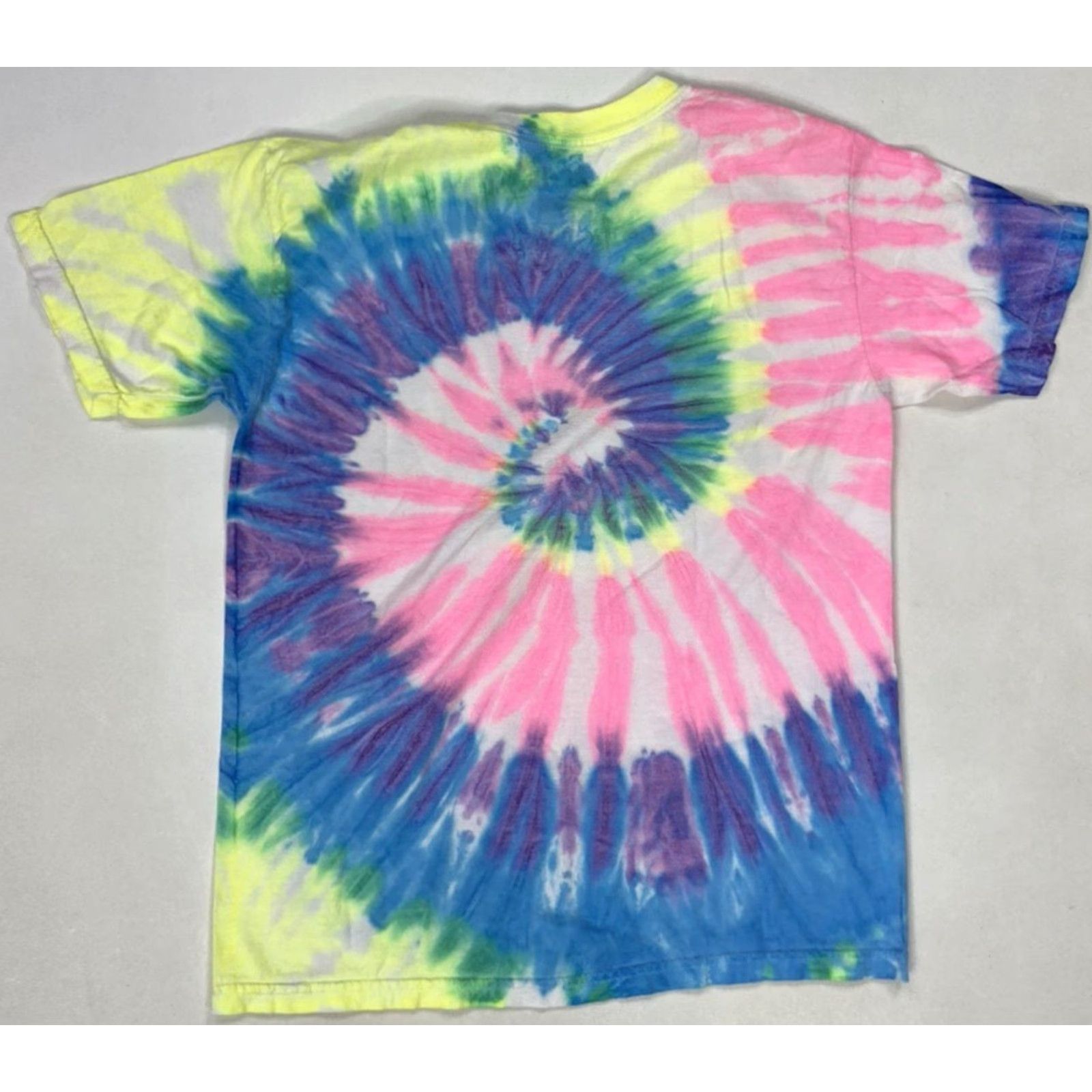 Logo 7 ACDC Logo Graphic T-shirt Women XS Multicolor Tie Dye Short Sleeve Music ShirtXS Women Casual Size XS / US 0-2 / IT 36-38 - 3 Thumbnail
