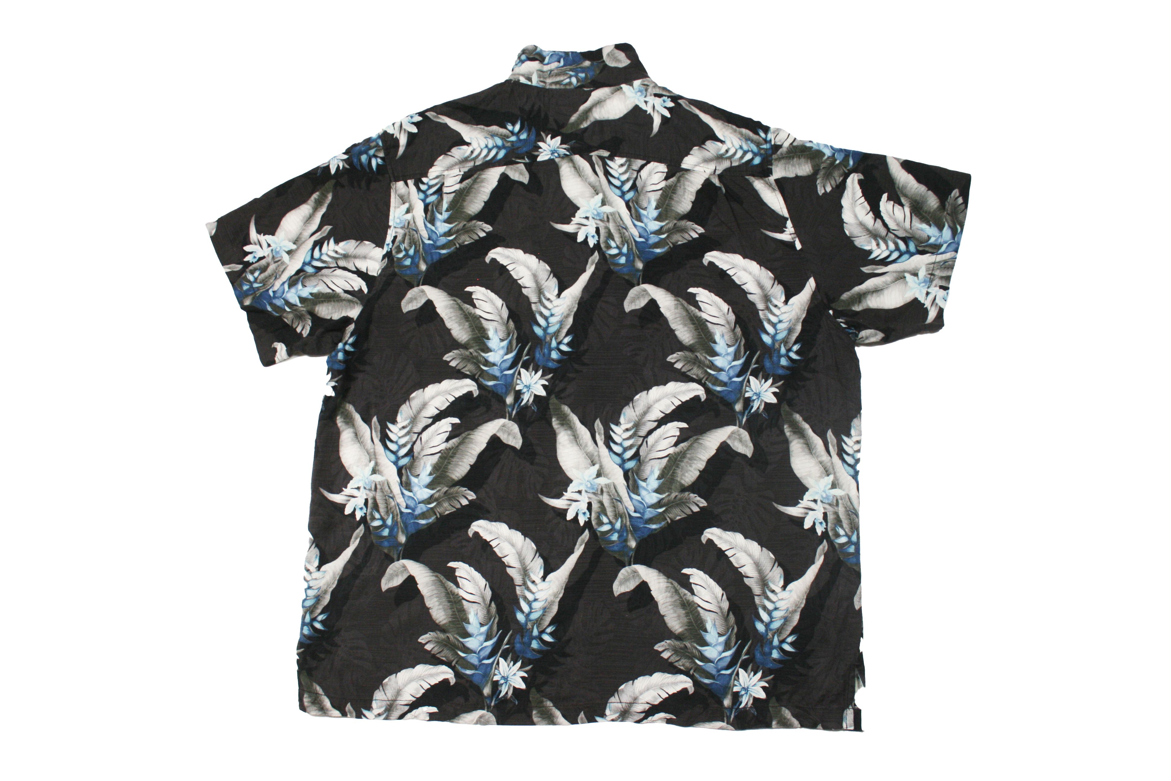 Tommy Bahama Floral Silk Shortsleeve Shirt Size US XXL / EU 58 / 5 - 2 Thumbnail