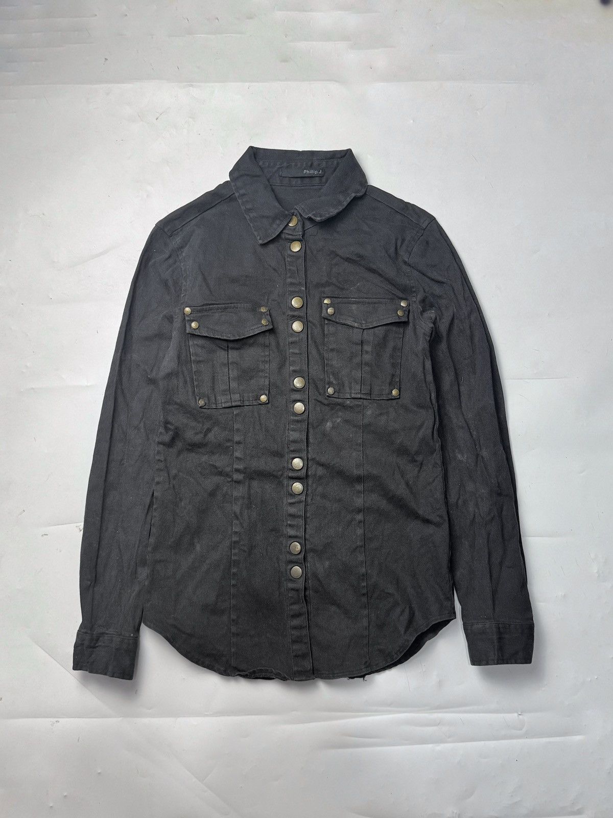If Six Was Nine Japanese PhillipP Denim Shirt Ifsix Lgb Styled Size US M / EU 48-50 / 2 - 1 Thumbnail