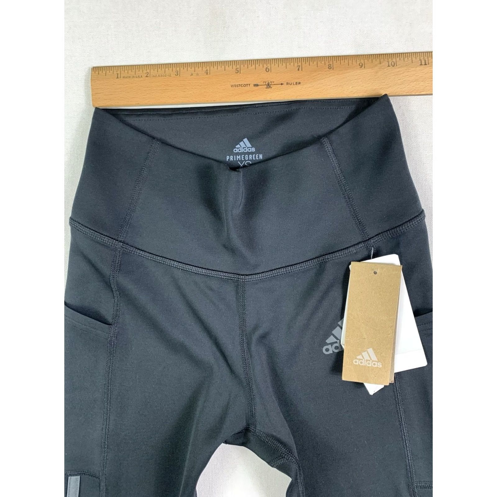 Adidas Adidas Women's black yoga Aeroready 3/4 Tights w/ Media Pockets HM8320 XS Small Bodywear Nike? Size ONE SIZE - 5 Thumbnail
