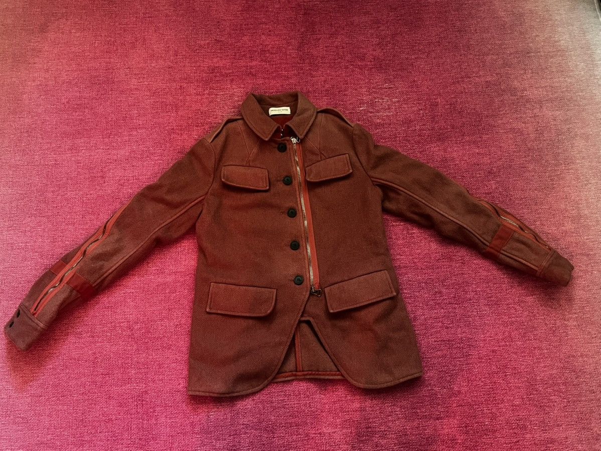 Dries Van Noten AW 14 Backzip Wool Coat Size XS / US 0-2 / IT 36-38 - 1 Thumbnail