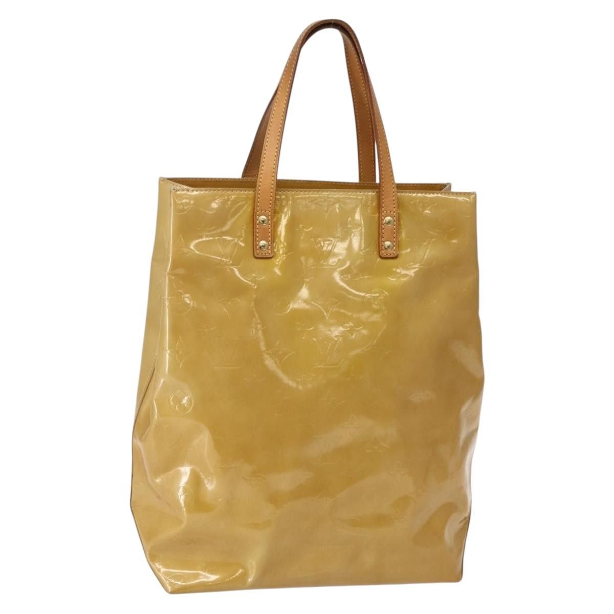 Louis Vuitton LOUIS VUITTON Monogram Vernis Reade MM Hand Bag Beige M91141 Size ONE SIZE - 1 Thumbnail