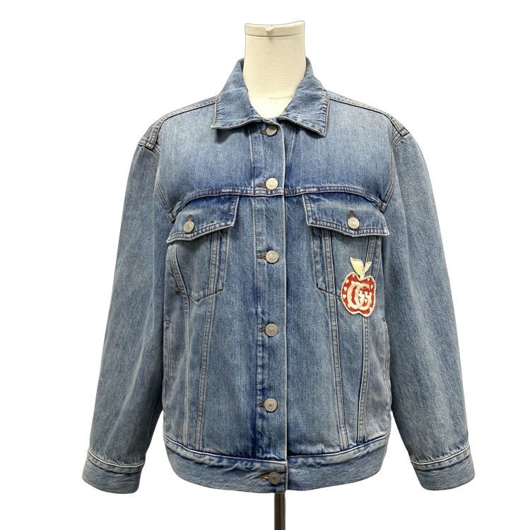 Gucci Gucci Apple Heart Patch Denim Jacket Size 36 Size XS / US 0-2 / IT 36-38 - 1 Thumbnail