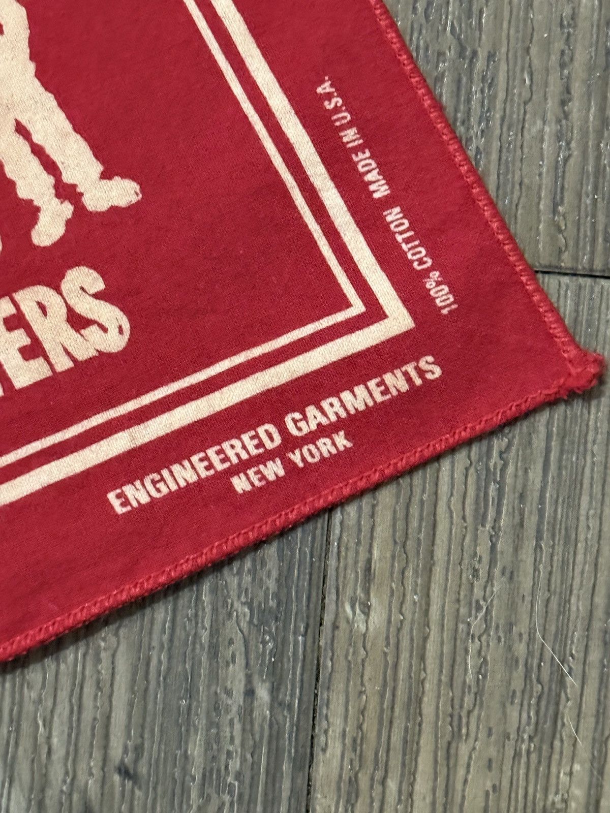 Engineered Garments Engineered Garments City and Stream Print Bandana Red Size ONE SIZE - 2 Thumbnail