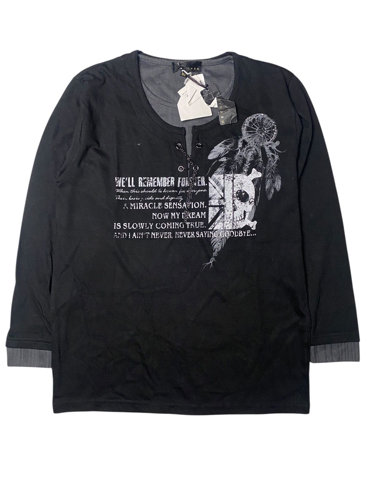 Hysteric Glamour 2000's Spinash Double Layer Skull Longsleeve Size US S / EU 44-46 / 1 - 1 Thumbnail