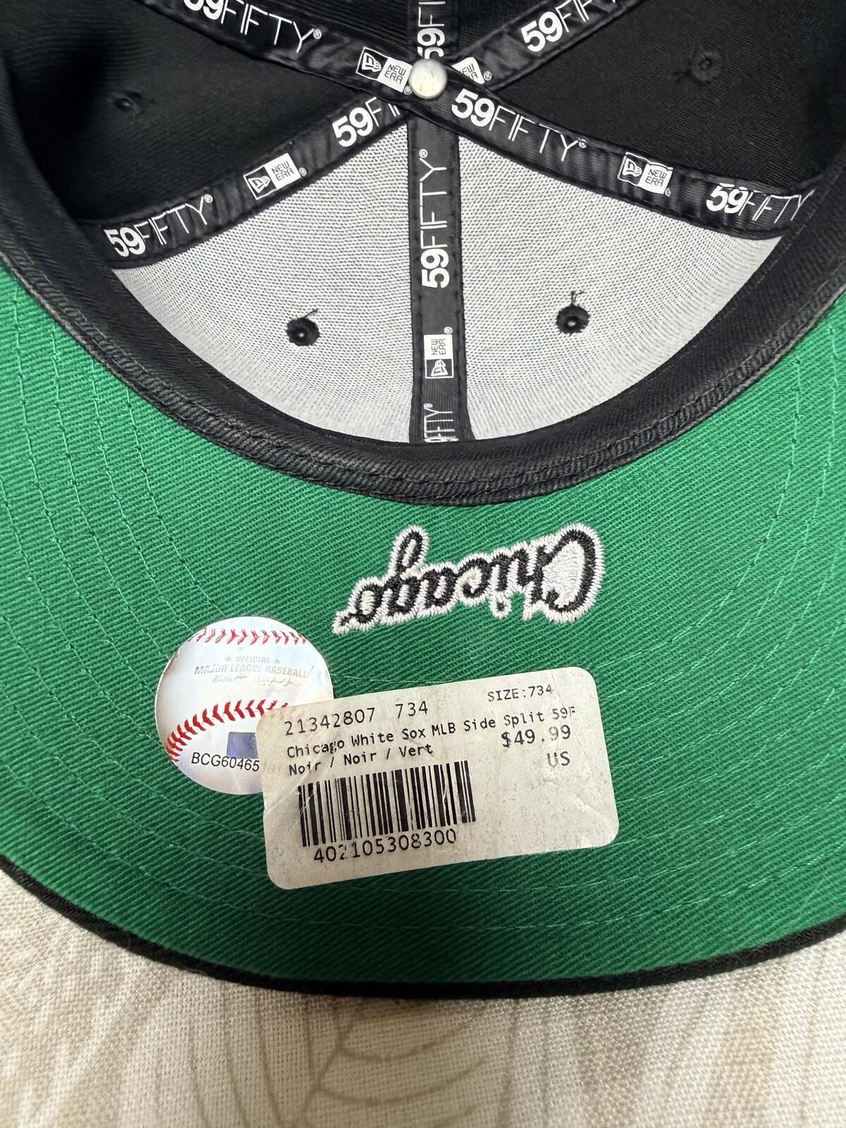 New Era New Era 59FIFTY Chicago White Sox Side Split Fitted Hat Size ONE SIZE - 4 Thumbnail