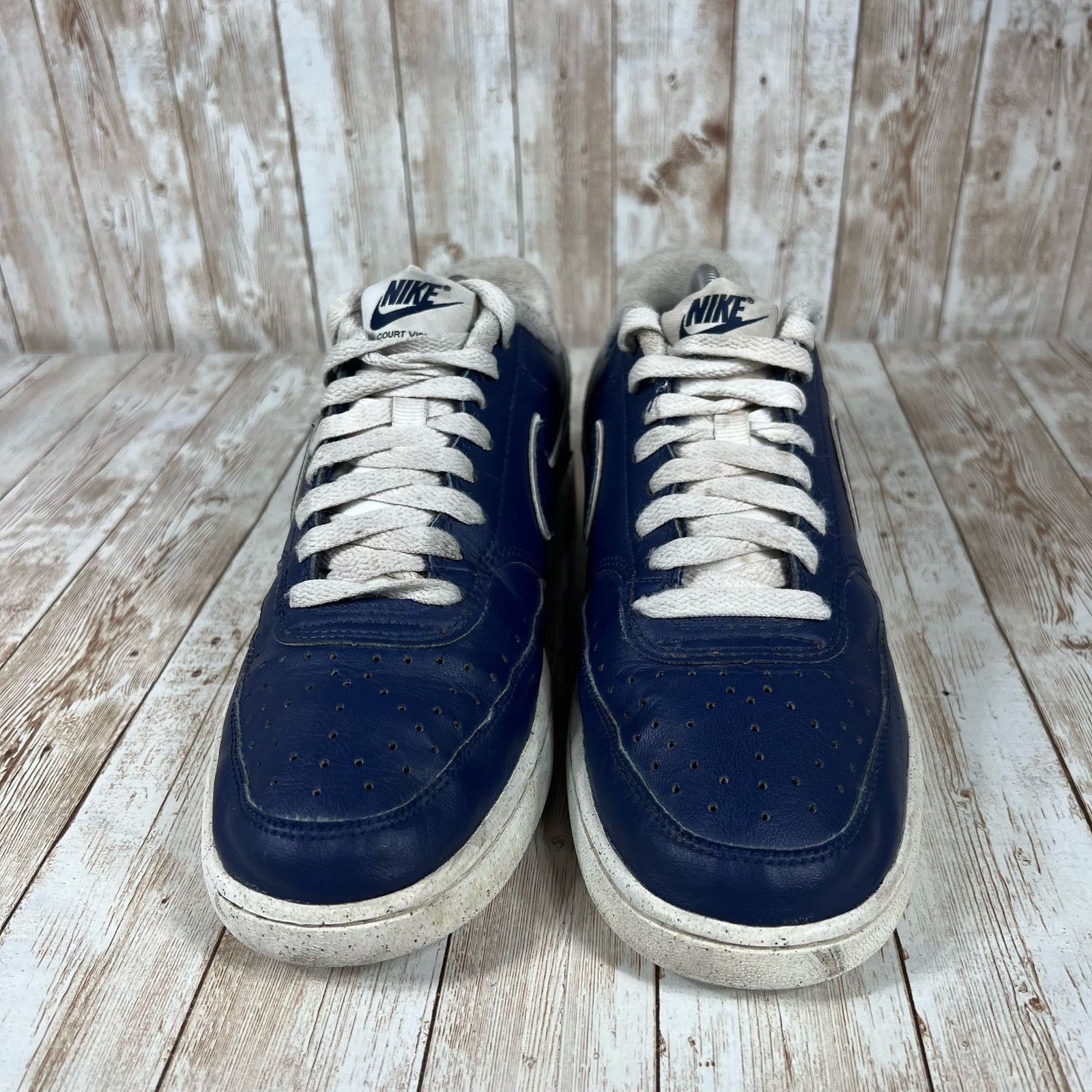 Nike Nike court vision low navy white Mens 8 Size US 8 / EU 41 - 4 Thumbnail