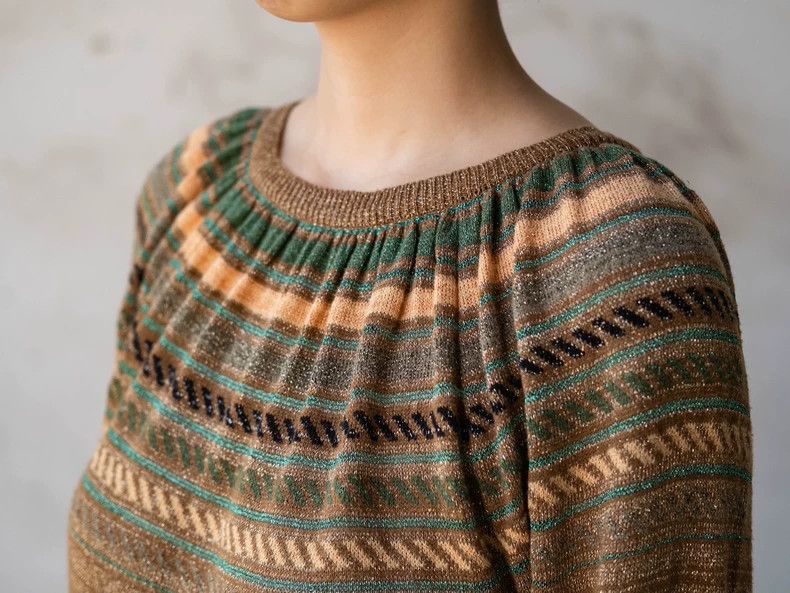 Kenzo KENZO Gold silk round neck knit sweater vintage Size M / US 6-8 / IT 42-44 - 6 Thumbnail