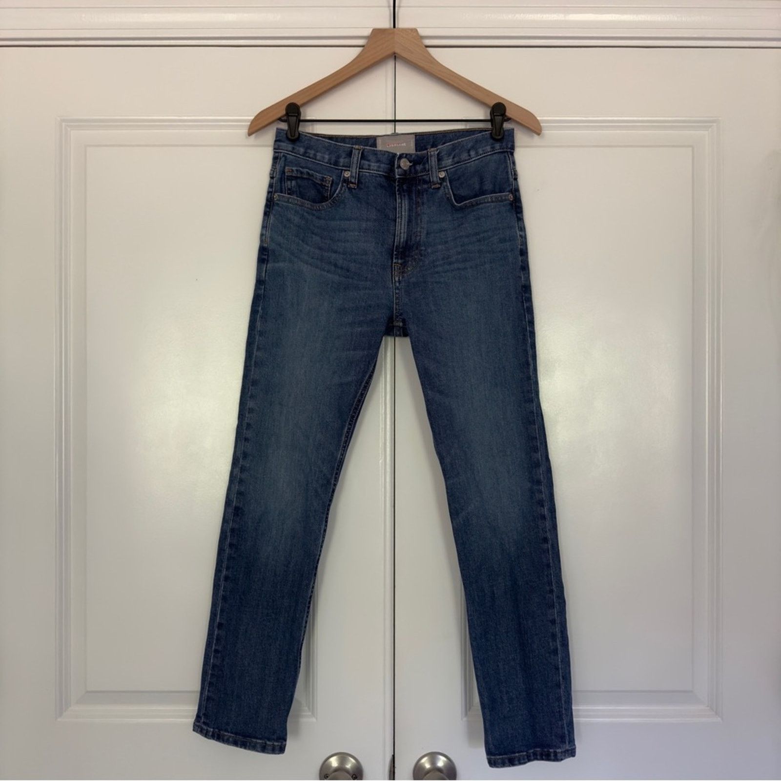 Everlane Everlane medium Wash jeans 5-pocket belt loops casual cotton Size 26" / US 2 / IT 38 - 8 Thumbnail