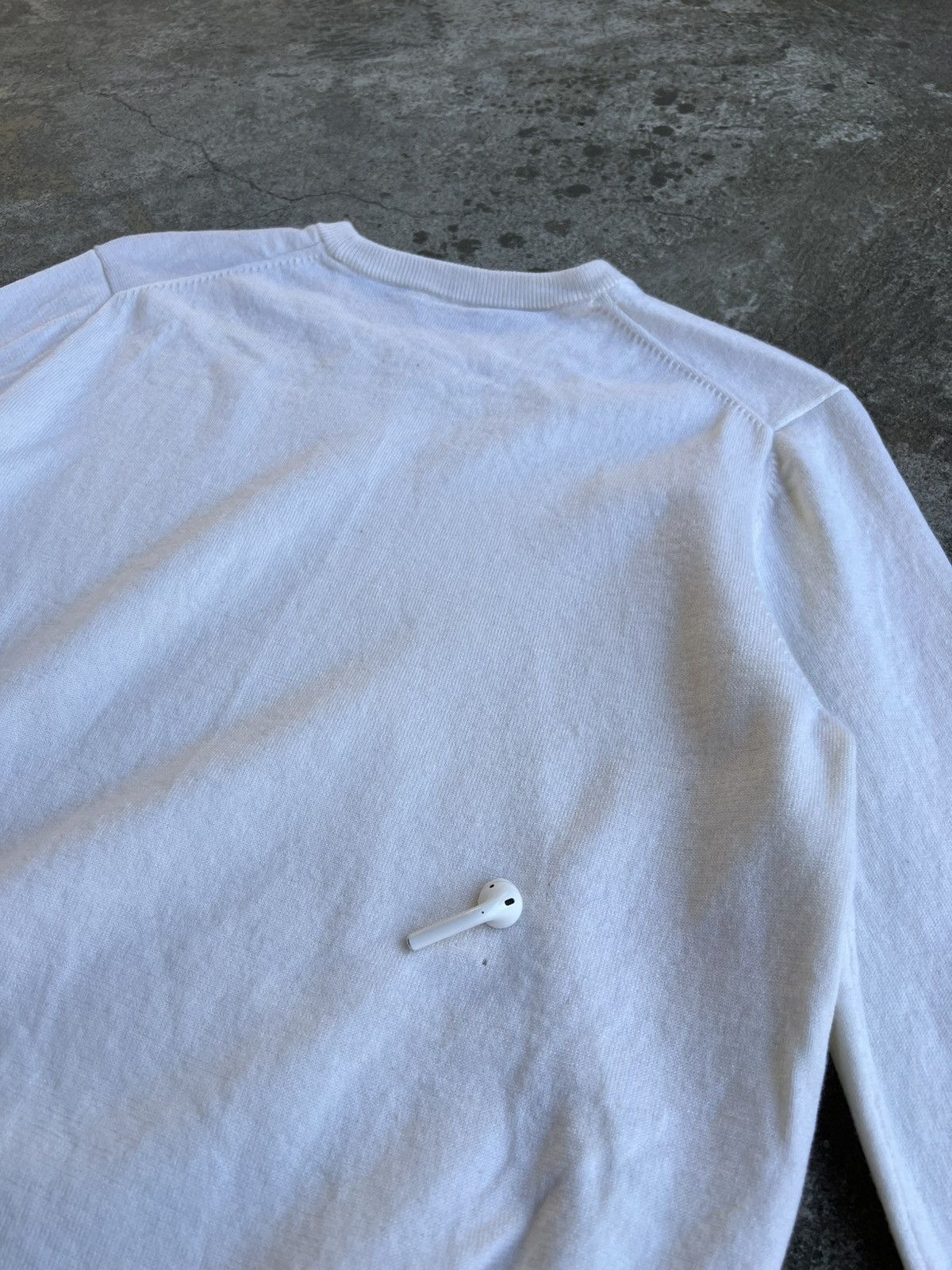 Suitsupply Suitsupply Merino Wool Sweater Cream Crew Neck Luxury Size US L / EU 52-54 / 3 - 9 Thumbnail
