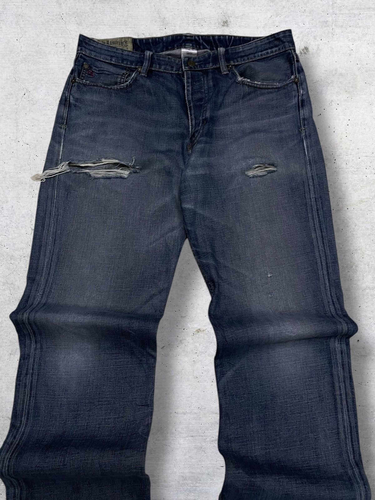 Polo Ralph Lauren VINTAGE POLO RAPLH LAUREN OG 90S DESIGNER DISTRESSED DENIM Size US 34 / EU 50 - 4 Thumbnail