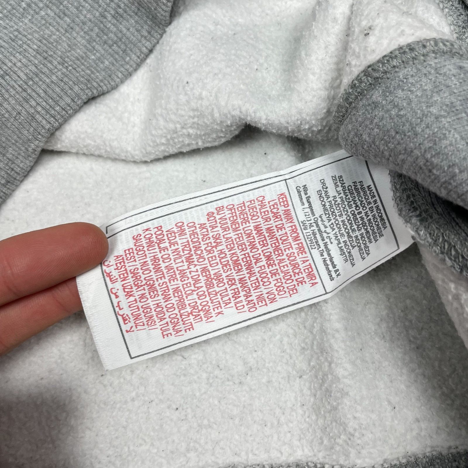 Nike × Vintage Nike The Athletic Dept Mens Heather Gray Fleece Sweatshirt L Size US L / EU 52-54 / 3 - 10 Thumbnail