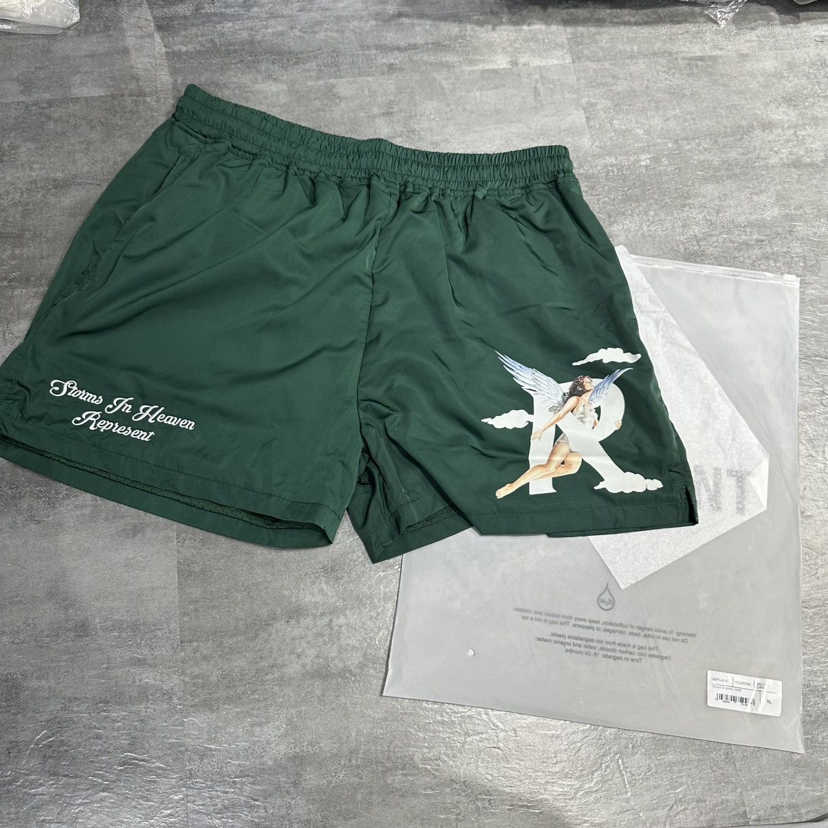 Represent Clo. Represent Storms In Heaven Shorts - Racing Green XL Size US 34 / EU 50 - 1 Thumbnail