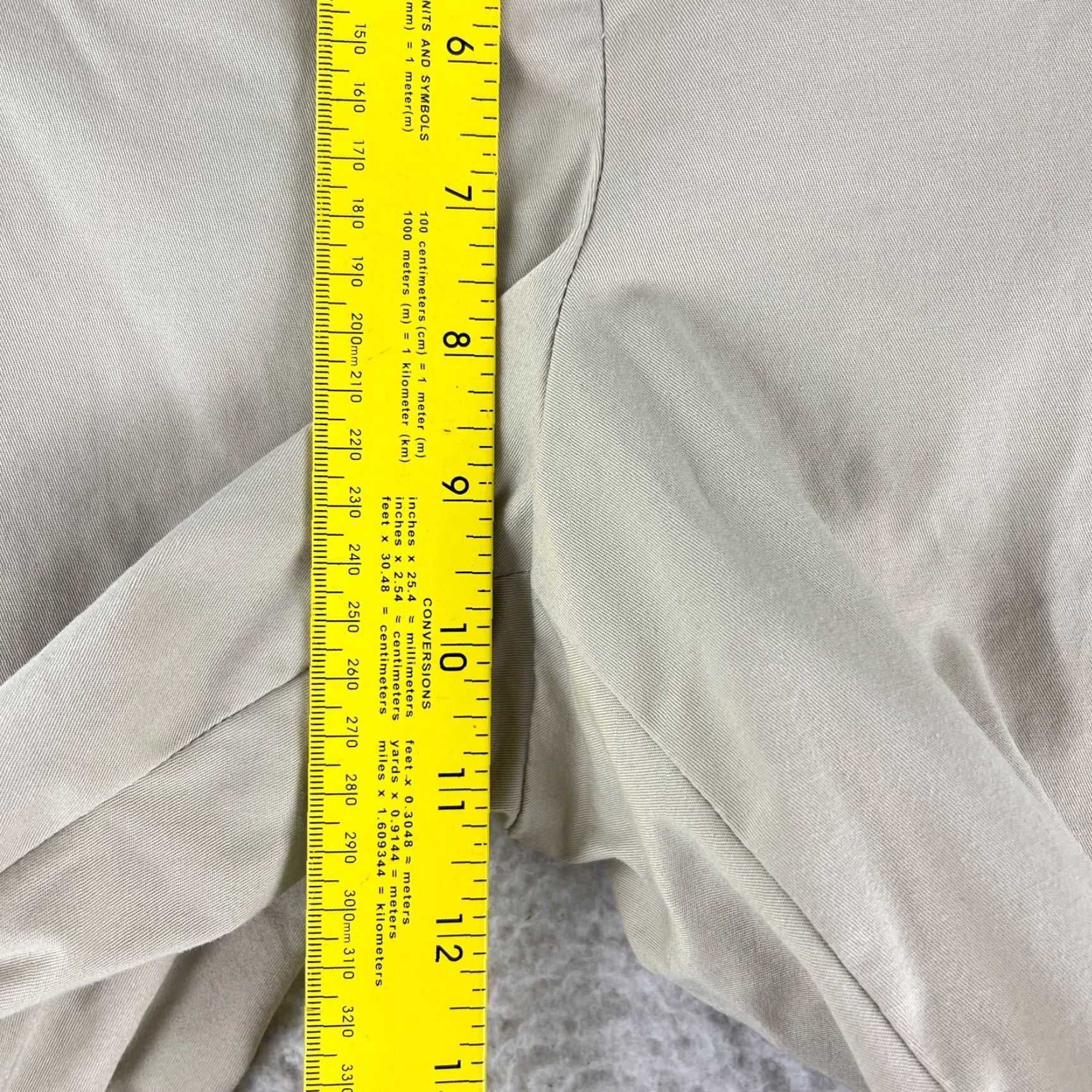 J. Jill J. Jill Petites Beige Cropped Chino Pants Womens Mid-Rise Straight Leg 14P XS? Size 36" / US 14 / IT 50 - 7 Thumbnail