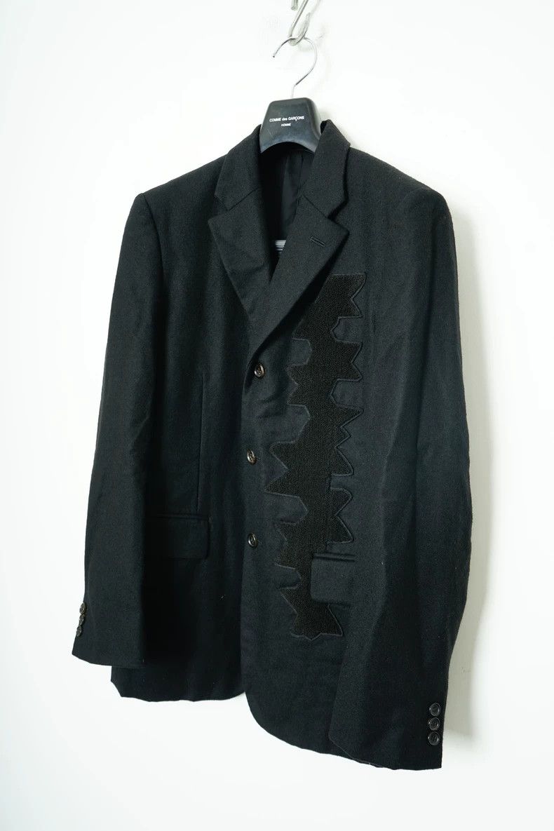 Comme des Garcons Comme Des Garcons Embroidered Patchwork Star Wool Coat Size US S / EU 44-46 / 1 - 2 Thumbnail